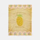 Beach House Pineapple Fleecedecke (Vorderseite)