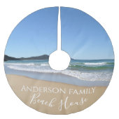 Beach House Polyester Weihnachtsbaumdecke (Vorderseite)
