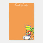 Beach House Post-it Klebezettel (Vorderseite)