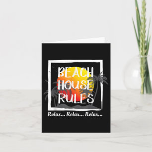 Beach House regelt Sommerurlaub T Shirt Geschenk f Karte