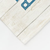 Beach House regiert die Hütte der Küstenfamilie | Fleecedecke (Ecke)