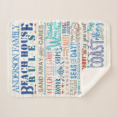 Beach House regiert die Hütte der Küstenfamilie | Sherpadecke (Vorderseite (Horizontal))