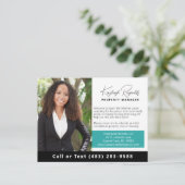 Beach House Rental Property Manager QR Code Foto Postkarte (Stehend Vorderseite)