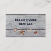 Beach House Rentals Business Card Visitenkarte (Vorderseite)