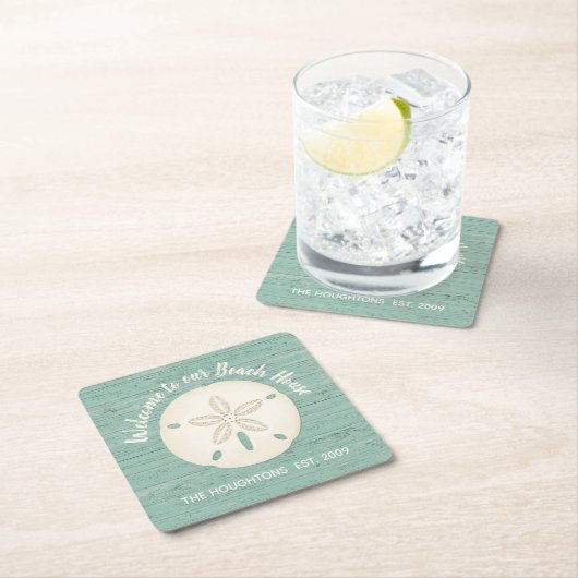 Beach House Sand Dollar Paper Untersetzer (Vor Ort)