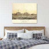 Beach House, Sea Girt, Monmouth Co, NJ Leinwanddruck (Insitu (Schlafzimmer))