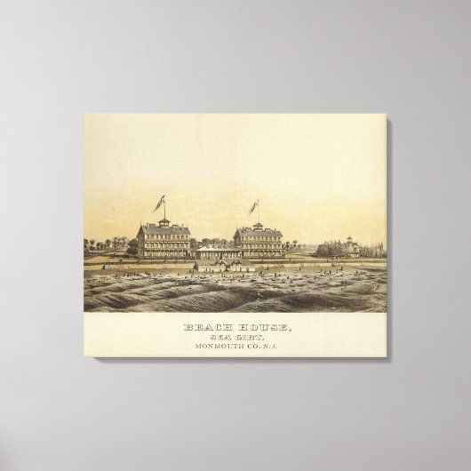 Beach House, Sea Girt, Monmouth Co, NJ Leinwanddruck (Vorderseite)