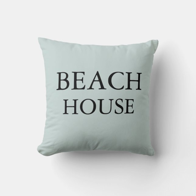 Beach House Sea Salt Throw Kissen (Vorderseite)