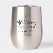 Beach House Seashell Clam Muschel Personalisierter (Vorderseite)