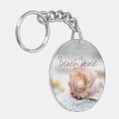 Beach House Seashell Schlüsselanhänger (Vorderseite links)