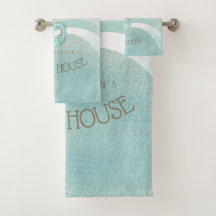 Beach House Seepferd Aqua Blue ID623