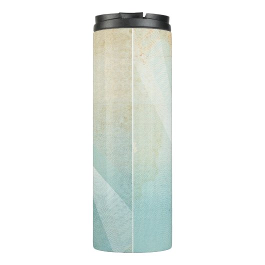 Beach House Seepferd Aqua Blue ID623 Thermosbecher (Rückseite)