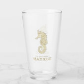 Beach House Seepferd Gold ID623 Glas (Rückseite)