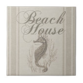 Beach House Seepferd Seashore Fliese (Vorderseite)