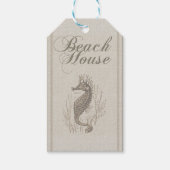Beach House Seepferd Seashore Geschenkanhänger (Vorderseite)