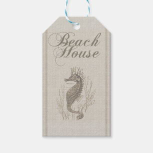 Beach House Seepferd Seashore Geschenkanhänger