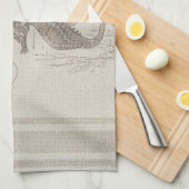 Beach House Seepferd Seashore Geschirrtuch (Viertel Falte)