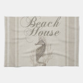Beach House Seepferd Seashore Geschirrtuch (Horizontal)