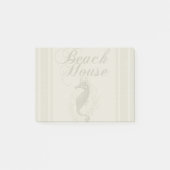 Beach House Seepferd Seashore Post-it Klebezettel (Vorderseite)