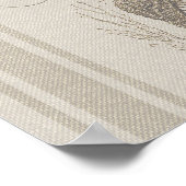 Beach House Seepferd Seashore Poster (Ecke)