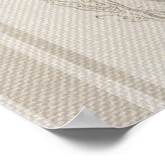 Beach House Seepferd Seashore Poster (Ecke)