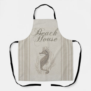 Beach House Seepferd Seashore Schürze
