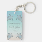 Beach House Silver Turtles Schlüsselanhänger (Rückseite)