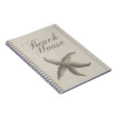 Beach House Starfish Seashore Notizblock (Rechte Seite)
