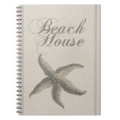 Beach House Starfish Seashore Notizblock (Vorderseite)