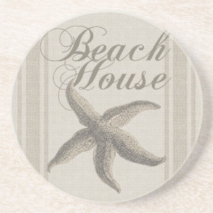 Beach House Starfish Seashore Untersetzer