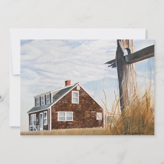 Beach House Sunrise Einladung (Vorderseite)