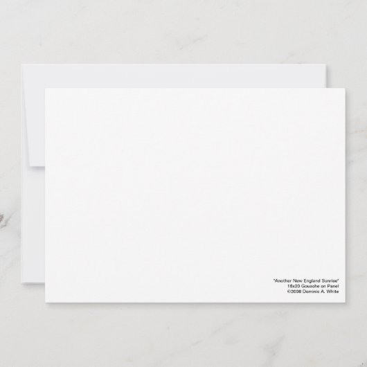 Beach House Sunrise Einladung (Rückseite)