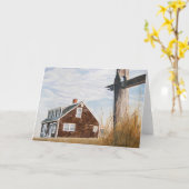 Beach House Sunrise Karte (Gelbe Blume)