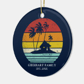 Beach House Vacation Family Wiedersehen Nautical Keramik Ornament (Links)