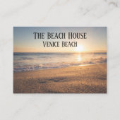 Beach House Vacation Rental Business Card Visitenkarte (Vorderseite)