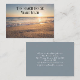 Beach House Vacation Rental Business Card Visitenkarte