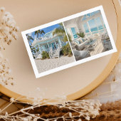 Beach House Vacation Rental Custom Picture QR Code Visitenkarte
