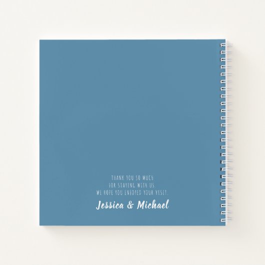 Beach House Vacation Rental Gästebommentare Notizblock (Rückseite)