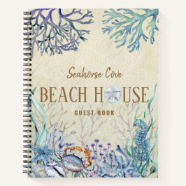 Beach House Vacation Rental Guest Book Notebook Notizblock