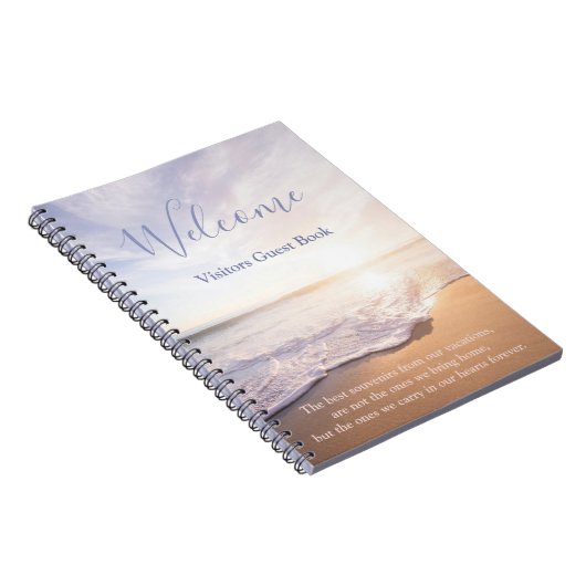 Beach House Vacation Rental Guestbook Notebook Notizblock (Rechte Seite)