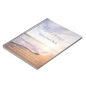 Beach House Vacation Rental Guestbook Notebook Notizblock (Linke Seite)