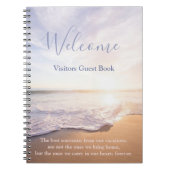 Beach House Vacation Rental Guestbook Notebook Notizblock (Vorderseite)