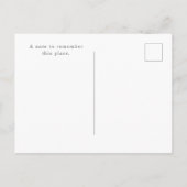 Beach House Vacation Rental Keepsake Card Postkarte (Rückseite)
