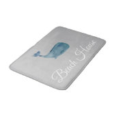 Beach House Whale Medium Bath Mat Badematte (Schrägansicht)