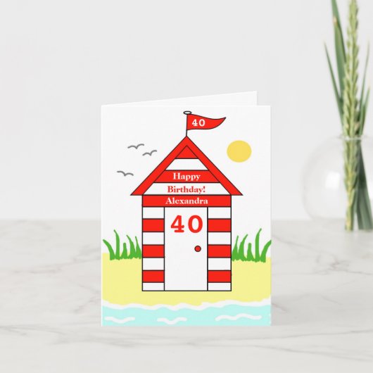 Beach Hut 40. Karte (Vorderseite)