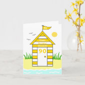 Beach Hut 90. Karte (Gelbe Blume)