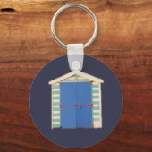 Beach Hut Keyring Schlüsselanhänger (Vorderseite)