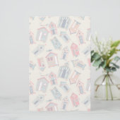 Beach Hut Pattern Briefpapier (Stehend Vorderseite)