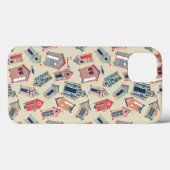 Beach Hut Pattern Case-Mate iPhone Hülle (Rückseite (Horizontal))