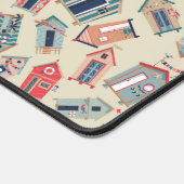Beach Hut Pattern Schreibtischunterlage (Ecke)